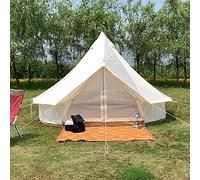 Tents for Camping 4 Season Cotton Bell Glamping Tent Outdoor Family Camping Tent with Zipped Groundsheet Mesh Door for Camping Hunting Learned extensively