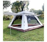 Tents for Camping Waterproof 4 People Waterproof,Double Doors and Four Windows Tipi Tents for Camping Practical Sturdy Large Teepee Tent for Adults for Family,Outdoor,Hiking and Mountaineering