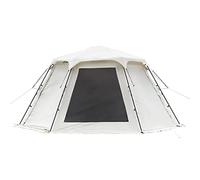 Tents Hexagonal Outdoor Camping Tent with Spliceable Front Extension, 4-Season Large Family Glamping Tents with Sun Shelter Porch for Party, Hunting, Hiking(White,Single Tent)
