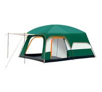 Tents, Luxury Tents For Camping Large Family Tent With Rooms 4-12 People Two-Bedroom And One-living Room Design(Green,L)