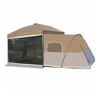 Tents Outdoor Camping Tent 8-10 Persons Lightweight Family Yurt Teepee Tents Outdoor Folding Tent, Easy To Install(Overall,Khaki)