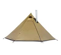 Tents Tent Tipi Hot Tents with Stove Hole Windows Outdoor Camping Family Teepee Tent for 2-4 Person For Outdoor Travel Hiking Accessories(Brown)