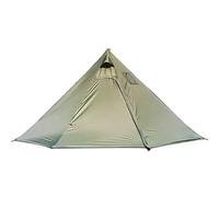 Tents Tent Tipi Hot Tents with Stove Hole Windows Outdoor Camping Family Teepee Tent for 2-4 Person For Outdoor Travel Hiking Accessories(Green)