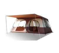 Tents, Travel Camping Tent with 2 Rooms Large Family Cabin Breathable and Rainproof for Outdoor Hiking Backpacking Beach