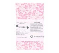 Tenugui Traditional Towel Made in Japan Fray Prevention 100% Cotton Eco Friendly Kitchen Towel Gift Wrapping Beautiful Sakura Pattern Pink on White Cherry Blossoms 12.99"x34.64"