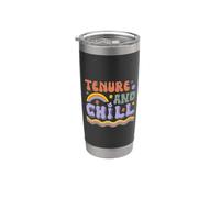 Tenure & Chill | Tenured Teacher | Associate Professor Stainless Steel Insulated Tumbler