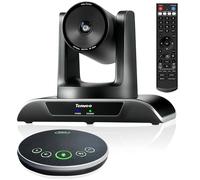 Tenveo AI Tracking Conference Camera System, 3X Optical Zoom 1080P 60FPS USB3.0 HDMI PTZ Camera with Bluetooth Speakerphone, 114° Wide Angle Video Conferencing for Teams Zoom Skype OBS Meeting Church
