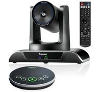Tenveo AI Tracking Video Conferencing System, 1080P 60FPS 3X Optical Zoom USB3.0 HDMI PTZ Camera with Bluetooth Speakerphone, 93° Wide Angle Webcam for Teams, Zoom, Meeting, Church Services, OBS