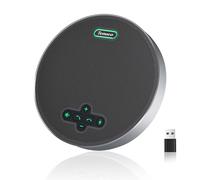 Tenveo Bluetooth Conference Speaker, 8 AI Mics, USB Conference Microphone, 360°19.6ft Voice Pickup,Wireless Speakerphone for 15 People, Compatible with Zoom/Teams/PC