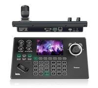 Tenveo NDI PTZ Camera Controller, 5'' LCD Screen Preview, 4D Joystick, PoE IP PTZ Controller Keyboard, NDI License Included for Church Live Streaming Broadcasts Events Video Production (KB200MAX)