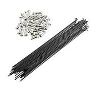 TENVORA Bike Spokes,Spokes 14pcs/lot 14G 186 188 259 261 292 294mm Sainless Steel MTB Spokes Mountain Bike Road Bicycles Wheel Rim SPoke Part With Nippers(Black 292mm)