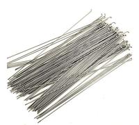 TENVORA Bike Spokes,Spokes Bicycle Stainless Steel Silver Spokes 36pcs 14G/14K J Bend Bicycle Spokes Pls Choose 170-300mm SUS 304 Bike Spokes(294mm)