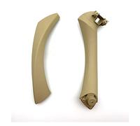 TENVORA Car Handle Inner Door,Car Door Handle Door Handle Panel Fit Use for BMW E90 E91 Fit Use for BMW 3-Series Sedan Pull Trim Cover(Beige(one The Left))