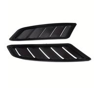 TENVORA Car Side Air Outlet Fender Trim Car Modification Fit use for Mustang Universal Hood Decoration Air Vent ABS Engine Fender Flare Flexible