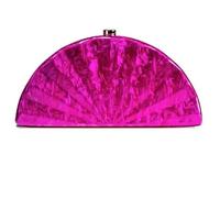 TENVORA Straw Bag Fashion Half Moon Circular Barrel-Shaped for Women Crossbody Handbag Dress Lady Small Bags Clutch Purse Beach Summer(C-104 red)