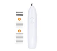 tenwin Battery Operated Electric Eraser Kit for Drafting and Drawing - Includes 16 Eraser Refills in 2.3mm and 5mm Sizes - ABS Construction with One Button Operation - Technical (White)