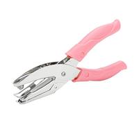 TENWIN Handheld Heavy Duty Single Hole Punch with Soft Rubber Grip, for Binder Notebook Scrapbook, 6-8 Sheets Capacity (Star(5mm))