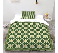 TENXTIM Geometric Pattern Bedding Sets for Boys Kids Duvet Cover,3D Geometry Fabric Pattern Comforter Cover Bed Set Ultra Soft Room Decor Single（135x200cm）