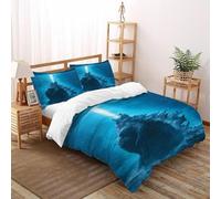 TENXTIM Godzilla Beam Bedding Set 3D Digital Printing Animal Themes Wildlife Duvet Cover Set Pillowcase Microfiber Quilt Cover Suitable for Family,couple,children Super King（260x220cm）