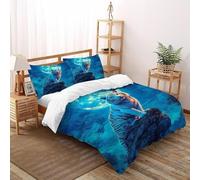 TENXTIM White Tiger Full Bedding Set Theme Bedspread Animal Themes Wildlife Duvet Cover Set Microfiber Quilt Cover Universal for All Seasons with Pillowcase Double（200x200cm）