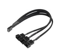 TENYELE 3 Way Fan Adapter Cable For Computer Cooling Supports Motherboards Signals Sync And Stable Power Input