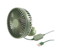 TENYELE 5V USB Car Dashboard Cooling Single Head Electric Fan Three Speed Adjustable Auto Cooling Fan For Car Truck Three Speed Suction Cup Car Fan