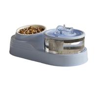 TENYELE Cats Water Fountains Set With Pet Food Bowl Auto Bowl Supply For Cats Dogs Multiple Auto Refilling Dish