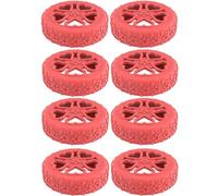 TENYELE Flower Texture Rolling Luggage Wheel Covers Silicone Suitcase Sleeves Protections Antislip For Outdoor Set Of 8 Silicones Cover