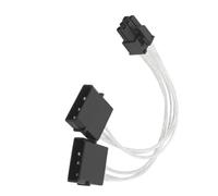 TENYELE Heavy Duty Double 4Pin To 6PIN Adapter Cord For Computer Video Card Hardware Modification GPU Power Enhancement
