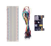 TENYELE MB102 Breadboard For MB102 Protoboard PCB Board BreadBoard 830 Point Solderless Universals Prototype Test Develop Educational Electronics