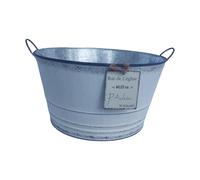 TENYELE Modern Painted Iron Flower Stand Container With Two Grips For Wedding Centerpieces Deck Balcony Plant Exhibition White Iron Planter