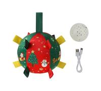 TENYELE Noisy USB Powered Canine Sphere For Gnawing And Entertainment Highlighting Uncertain Hopping Motion And Rechargeable Function Fade Proof Pet Training Equipment