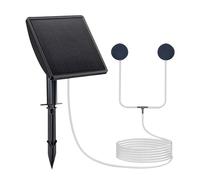 TENYELE Portable Solar Double Outlet Air Pumps Stake For Aquariums Fish Tanks Oxygenation Versatile Solar Aquarium Fish Tanks Aquarium Air Bubble Aeration