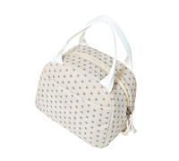 TENYELE Quilted Lunch Bag for Women Insulated Lunch Handbag Large Capacity Cooling Bags with Compartments for Work Or Travel Cotton Bag