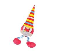 TENYELE Rainbow Striped Gnomes Dolls Figurine Long Leg Swedish Tomtes Dwarf Elves Plush Figure Toy for Birthday Party Decoration
