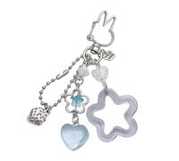 TENYELE Stylish Star Shaped Key Rings With Vibrant Yellow Finish Lovely Star Bag Accessory For Everyday Organization Fashionable Keyring For Women