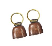 TENYELE Thickened Bronze Pet Security Loud Resonant Ringing & Traditional Design For Outdoor Canine Adventures Hardwearing Dog Collar Toll