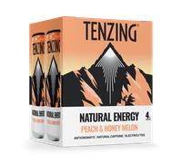 Tenzing Natural Energy Drink Peach & Honey Melon 4x 330ml