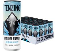 TENZING Natural Energy Drink, Plant Based, Vegan, & Gluten Free Drink, Original Recipe, 250ml (Pack of 24) - Packaging may vary