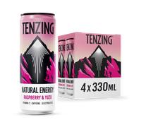 Tenzing Raspberry & Yuzu Natural Energy Drinks 4x 330ml