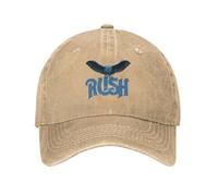 TENZKUIH Washed Baseball Cap Rush Band Summer Trucker Hat for Unisex Men Trendy Running Hippie Sun Snapback Cap