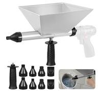 Teodute Electric Mortar Sprayer, Grout Gun for Mortar with 8 Removable Nozzles, Mortar Press, Electric Grout Gun for Mortar, Grout, Stone Walls and Floors