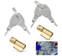 Teokantz 2 PCS Trailer Lock with 4 Keys, Trailer Hitch Lock Compatible with Erde Daxara Maypole Trailers