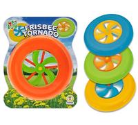 Teorema Giocattoli, Colorful Plastic Tornado Frisbee - Available in 4 Random Salting Colours - Outdoor Play - Suitable for Both Kids and Adults