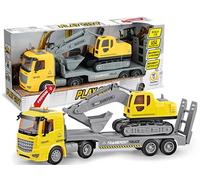 Teorema Giocattoli, Toy Excavator for Kids, Excavator, 1:16 Scale Earth Moving with Realistic Lights and Sounds, Construction Site Vehicle, Joint Movement