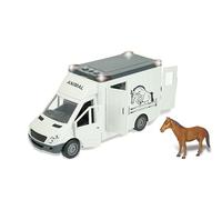Teorema Play City Animal Transport Truck, Horse Trailer with Lights and Sounds, Clutch Movement, Opening Doors and Horse Included