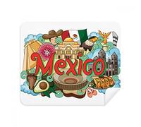 Teotihuacan Sintagma Mexico Graffiti Phone Screen Cleaner Glasses Cleaning Cloth 2pcs Suede Fabric