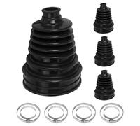 TEOV 4 Pcs CV Boot Kit with Clamps, Silicone Universal Driveshaft Joint CV Boot Joint Kit Universal Stretch CV Joint Boot