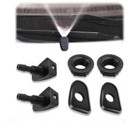 TEOZBLU Pack of 2 windscreen washer nozzles, spray nozzle, washing nozzle, universal windscreen washer nozzles, car conversion fan wiper nozzle