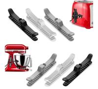 TEOZBLU Pack of 6 Cable Winders, Cable Organiser for Devices, Cable Management Kitchen Cable Holder, Self-Adhesive for Kitchen Appliances, Cable Clips, Cable Clips
